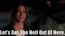 911 Show Maddie Buckley GIF - 911 Show Maddie Buckley Lets Get The Hell Out Of Here GIFs