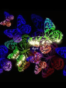 butterflies animation shiny sparkle glitter