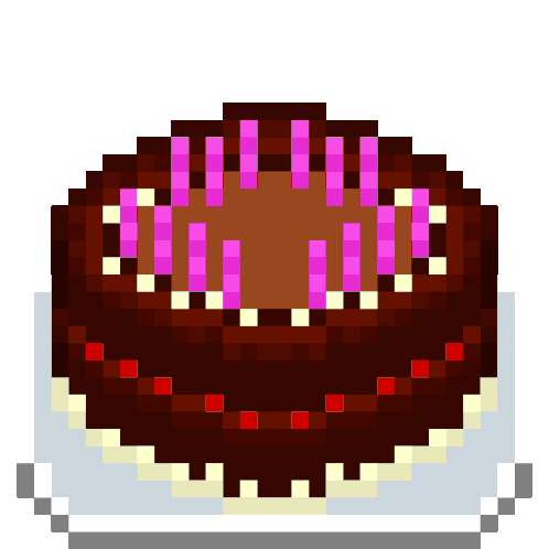 Cake Pixel Art Sticker - Cake Pixel Art Animated Stickers