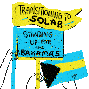 Transitioning To Solar Standing Up For The Bahamas Bahamas Forward Sticker