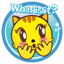 yellow cat face sticker emoji