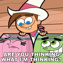 Are You Thinking What Im Thinking Timmy Turner GIF - Are You Thinking What Im Thinking Timmy Turner Cosmo GIFs