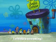 The Salty Spitoon Spongebob GIF