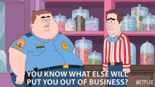 You Know What Else Will Put You Out Of Business Dusty Marlow GIF - You Know What Else Will Put You Out Of Business Dusty Marlow Paradise Pd GIFs
