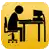 a person is sitting at a desk with a computer .
