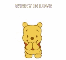 Winnie The Pooh In Love GIF - Winnie The Pooh In Love Blow Kiss GIFs