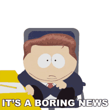 its a boring news eric cartman south park s8e11 quest for ratings