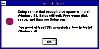 a computer screen that says low disk space on it