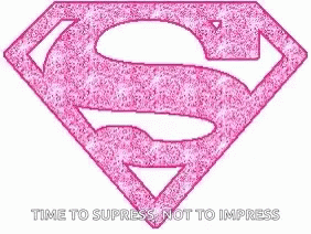 superman symbol pink