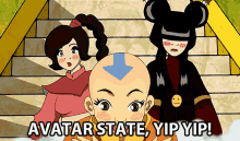 avatar the legend of aang atla avatar state aang yip yip