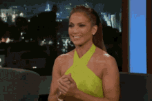 Jennifer Lopez Jlo GIF - Jennifer Lopez Jlo Lime Dress GIFs