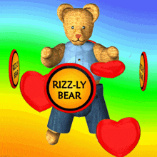 Rizz Rizzly Bear GIF - Rizz Rizzly Bear I Love You GIFs