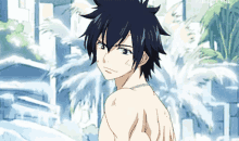 Gray Fullbuster Fairy Tail GIF - Gray Fullbuster Fairy Tail Smile GIFs