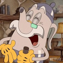 laughing elder kettle the cuphead show lol lmao