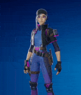 a video game character is holding a lightning bolt with her hands