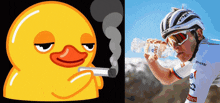Smoking Duck Tadej GIF - Smoking Duck Tadej Pogačar GIFs
