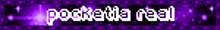 a purple background with the words " pocket me real "