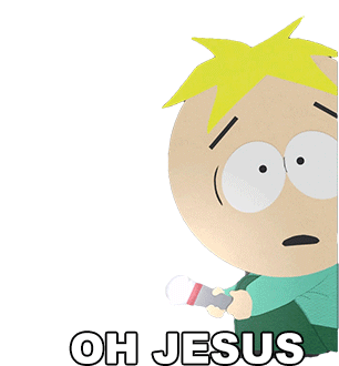 Oh Jesus Butter Scotch Sticker - Oh Jesus Butter Scotch South Park Stickers