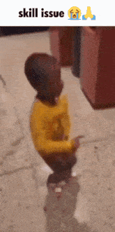 Skill Issue Kid Dancing GIF - Skill Issue Kid Dancing Orange Shirt Kid GIFs