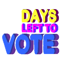 Two Days Two Days Left To Vote Sticker