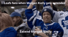 Leafs Fans Leafs Fans When Morgan Rielly Gets Extended GIF - Leafs Fans Leafs Leafs Fans When Morgan Rielly Gets Extended GIFs