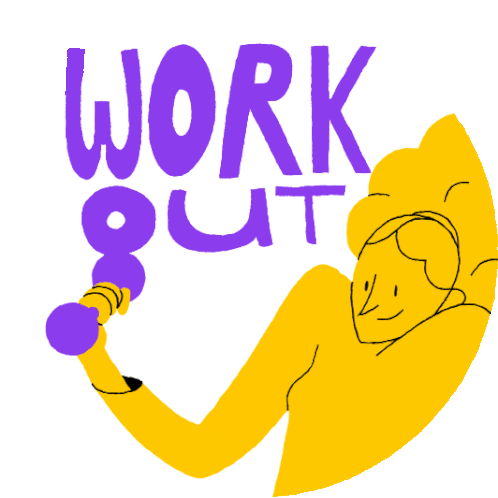 Work Out Work Work Work Sticker - Work Out Work Work Work Exer Stickers