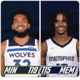 Minnesota Timberwolves (119) Vs. Memphis Grizzlies (115) Post Game GIF - Nba Basketball Nba 2021 GIFs