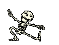 Skeleton Dance Sticker