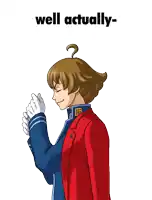 a cartoon of a man holding a stick with the words well actually on the bottom