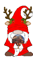 Santa Gnome Sticker - Santa Gnome Christmas Stickers