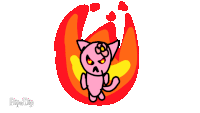 Pinky Cat Sticker - Pinky Cat Angry Stickers