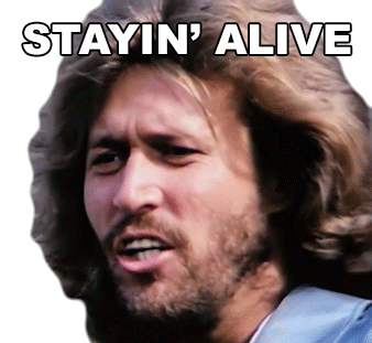Stayin Alive Maurice Gibb Sticker - Stayin Alive Maurice Gibb Bee Gees Stickers
