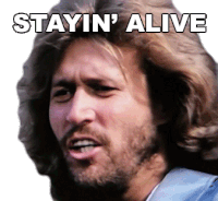 Stayin Alive Maurice Gibb Sticker - Stayin Alive Maurice Gibb Bee Gees Stickers