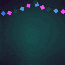 arabic writing on a dark background with squares around it