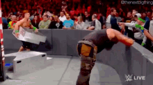 John Cena Steel Steps GIF - John Cena Steel Steps Braun Strowman GIFs