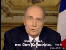 Mitterrand Bonne Année GIF - Mitterrand Bonne Année Happy New Year GIFs