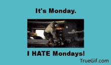 Hulk I Hate Mondays GIF - Hulk I Hate Mondays Avengers GIFs