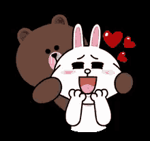Brown And Cony Cute GIF - Gemes Brown Cony GIFs