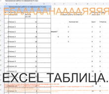 a spreadsheet with the word excel at the bottom