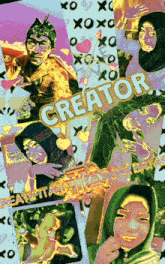 a collage of images with the words creator on top
