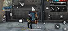 a man and a woman are playing a game with the number 20211 on the bottom right