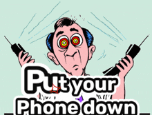 Putdownyourphone Phonecalls GIF - Putdownyourphone Phonecalls Toomanycalls GIFs