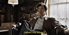 Sherlock Benedict Cumberbatch GIF - Sherlock Benedict Cumberbatch Whats His Name GIFs