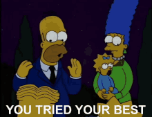 Homer Simpson Never Try GIF - Homer Simpson Never Try You Tried Your Best GIFs