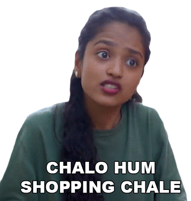 Chalo Hum Shopping Chale Aparna Tandale Sticker - Chalo Hum Shopping Chale Aparna Tandale Shorts Break Stickers
