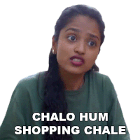 Chalo Hum Shopping Chale Aparna Tandale Sticker - Chalo Hum Shopping Chale Aparna Tandale Shorts Break Stickers