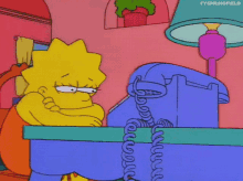 Bored Lisa Simpson GIF - Bored Lisa Simpson Sad GIFs
