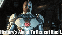 Injustice 2 Cyborg GIF - Injustice 2 Cyborg Historys About To Repeat Itself GIFs