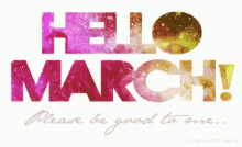 Hello March Logo GIF