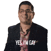 Yes Im Gay Aleem Jaffer Sticker - Yes Im Gay Aleem Jaffer Push Stickers